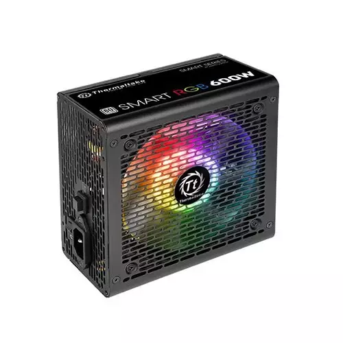 THERMALTAKE SMART RGB 500W Sleeve cable 80 Plus Power Supply with 5 Years Warranty - 1