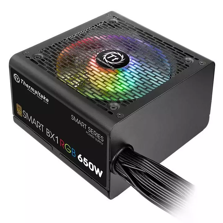 THERMALTAKE SMART BX1  RGB 650W 80 PLUS Bronze Sleeve cable flat Power Supply with 5 Years Warranty