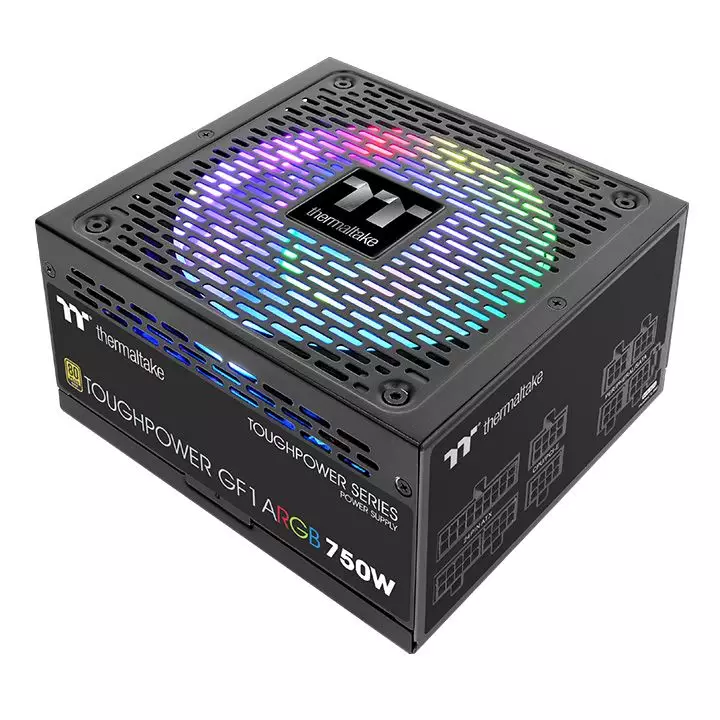 Thermaltake Toughpower GF1 ARGB 750W Gold Power Supply (TT Premium Edition) With 10 Years Warranty