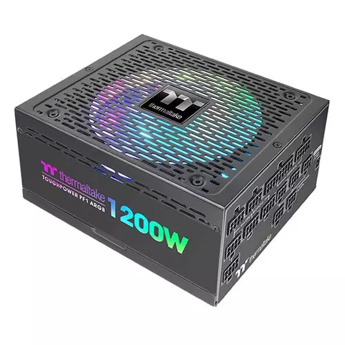 THERMALTAKE TOUGHPOWER PF1 ARGB 1200W Platinum Fully Modular POWER SUPPLY WITH 10 YEARS WARRANTY