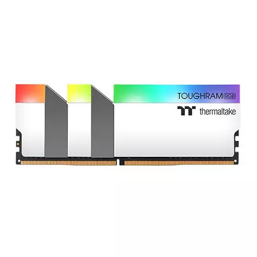 Thermaltake TOUGHRAM RGB 16GB(2 x 8GB) DDR4 3600Mhz Desktop Ram (White) - 4