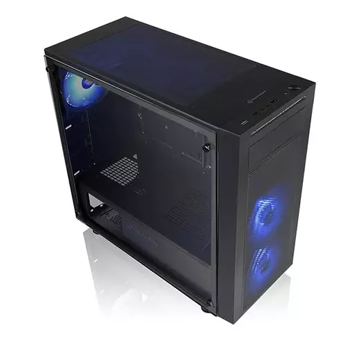 Thermaltake Versa J22 Tempered Glass RGB Edition Mid Tower Gaming Case - 1