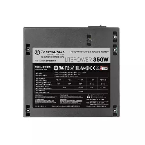 Thermaltake Litepower Black 350W Non Modular Power Supply-gallery-1