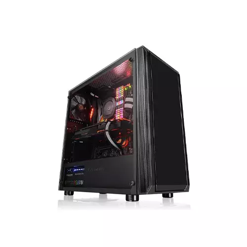 Thermaltake Versa J23 TG Mid Tower Case (Black)