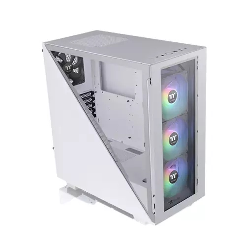 Thermaltake Divider 300 TG Snow ARGB Mid Tower Desktop Casing - 1