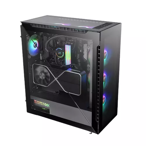 Thermaltake Divider 500 TG ARGB ATX Mid Tower Desktop Casing - 1