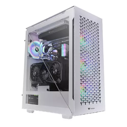 Thermaltake Divider 500 TG Air Snow Mid Tower Desktop Casing - 1