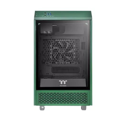 THERMALTAKE TOWER 100 Racing Green EDITION TEMPERED GLASS MINI TOWER COMPUTER CASING - 2