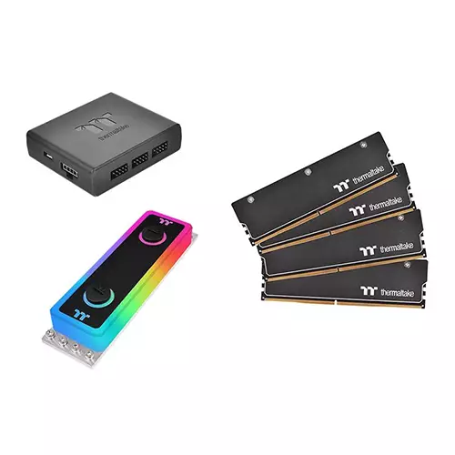 Thermaltake WaterRam RGB 32GB (4 x 8GB) DDR4 3600MHz Liquid Cooling Desktop RAM-3