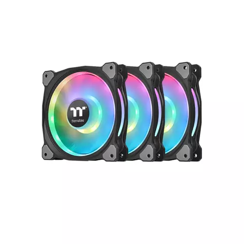 THERMALTAKE RIING DUO 14 RGB RADIATOR FAN (3-Fan Pack) - 1
