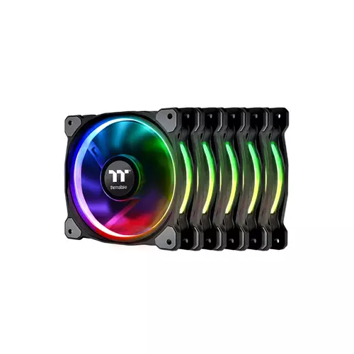 THERMALTAKE RIING PLUS 12 LED RGB RADIATOR FAN TT PREMIUM EDITION (5 FAN PACK) - 1