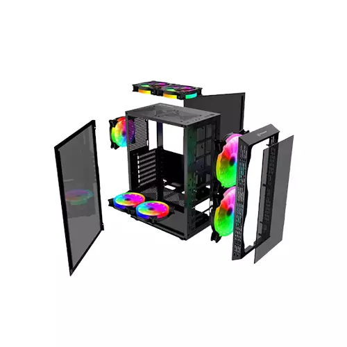 THERMALTAKE K10 ATX TEMPERED GLASS GAMING CASING - 1