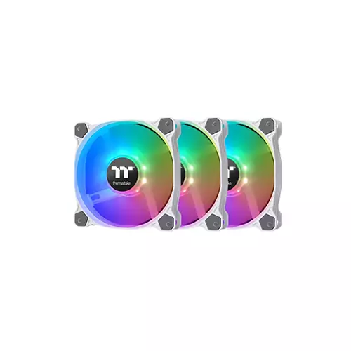 THERMALTAKE PURE 12 ARGB SYNC RADIATOR FAN WHITE TT PREMIUM EDITION (3-FAN PACK)