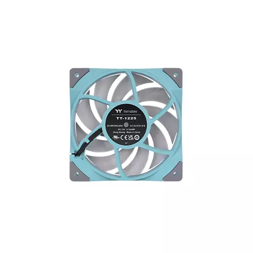 THERMALTAKE TOUGHFAN 12 TURQUOISE HIGH STATIC PRESSURE RADIATOR FAN (SINGLE FAN PACK) - 1