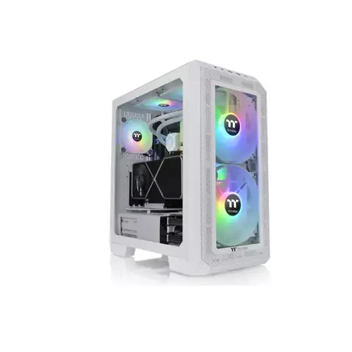 THERMALTAKE VIEW 300 MX SNOW ARGB MID TOWER COMPUTER CASING - 1