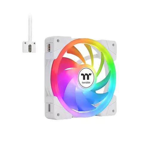 THERMALTAKE SWAFAN EX12 ARGB SYNC PC COOLING FAN WHITE (3-FAN PACK) - 1