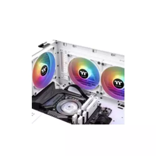 THERMALTAKE CT120 ARGB SYNC PC COOLING CASE FAN WHITE (2-FAN PACK) - 2