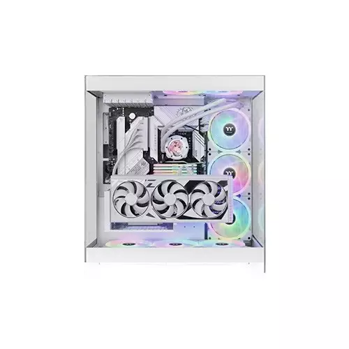 Thermaltake CTE E550 TG Snow Mid Tower Case (White) - 1