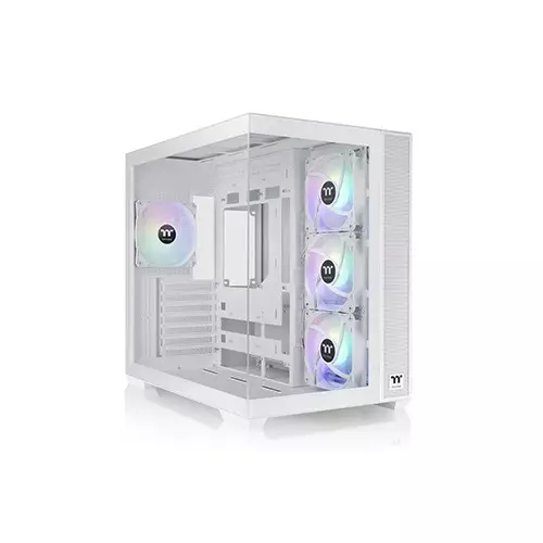 Thermaltake View 380 TG ARGB Snow Mid Tower Case - 1