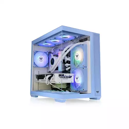 Thermaltake View 380 TG ARGB Mid Tower Case (Hydrangea Blue)
