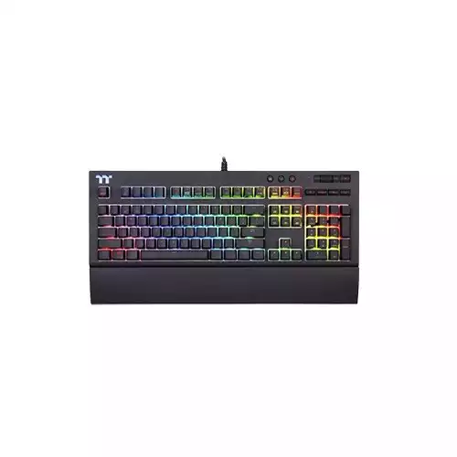 Thermaltake Tt Premium X1 RGB Cherry Mx Silver Switch Wired Mechanical Gaming Black Keyboard