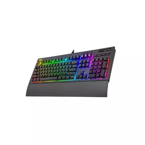 Thermaltake Tt Premium X1 RGB Cherry Mx Silver Switch Wired Mechanical Gaming Black Keyboard-gallery-1
