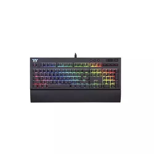 Thermaltake Tt Premium X1 RGB Cherry Mx Silver Switch Wired Mechanical Gaming Black Keyboard