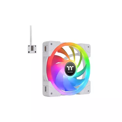 Thermaltake SWAFAN EX12 RGB 3-Fan Pack PC Cooling TT Premium Edition Snow White Fan