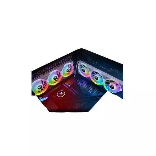 Thermaltake SWAFAN EX12 RGB 3-Fan Pack PC Cooling TT Premium Edition Snow White Fan - 5