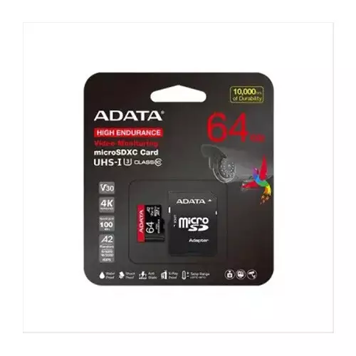 ADATA 64GB UHS-I Class 10 High-Endurance microSDXC Memory Card