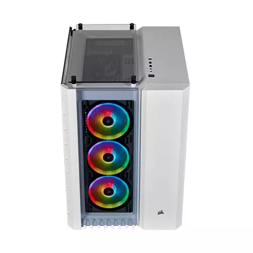 Corsair Crystal Series 680X RGB ATX High Airflow Tempered Glass Smart Case (White) - 2