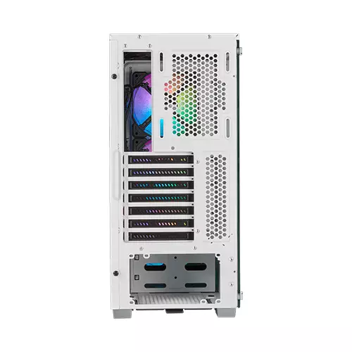 CORSAIR iCUE 220T RGB Airflow Tempered Glass Mid-Tower Smart Case (White) - 3