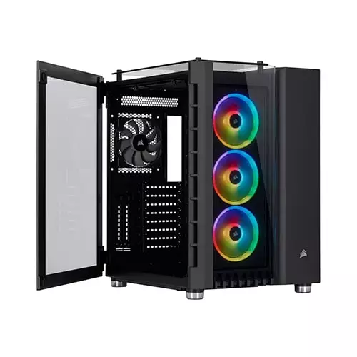 Corsair Crystal Series 680X RGB ATX High Airflow Tempered Glass Smart Case (Black) - 1