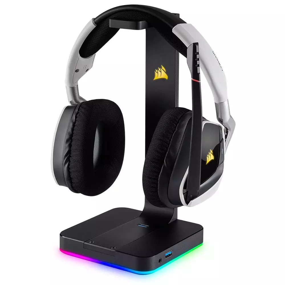 Corsair ST100 RGB Premium Headset Stand with 7.1 Surround Sound