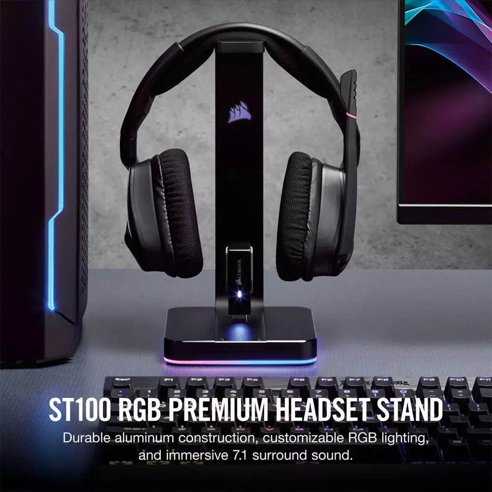 Corsair ST100 RGB Premium Headset Stand with 7.1 Surround Sound-gallery-5