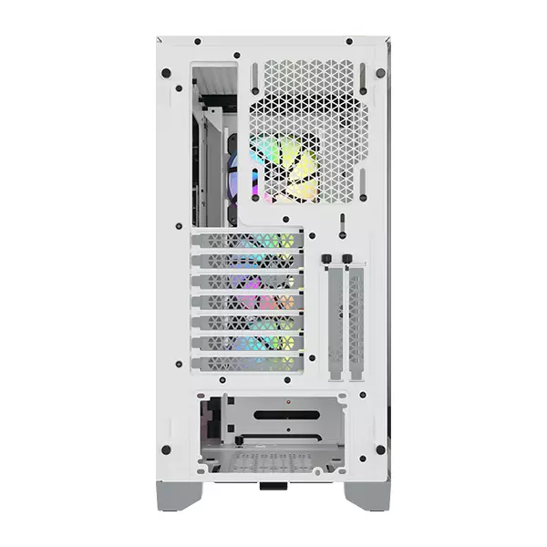 Corsair iCUE 4000X RGB Tempered Glass Mid-Tower ATX Case — White - 4