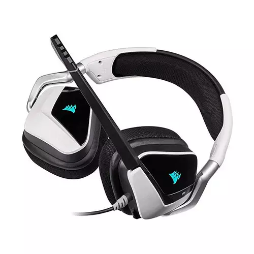 CORSAIR VOID RGB ELITE 7.1 Surround Sound USB Premium Gaming Headset (White) - 1