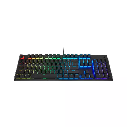 CORSAIR K60 RGB PRO CHERRY VIOLA Mechanical Gaming Keyboard (Black) - 1