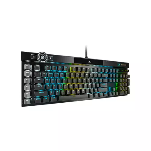 CORSAIR K100 RGB Mechanical CHERRY MX Speed Gaming Keyboard (Black)-gallery-3