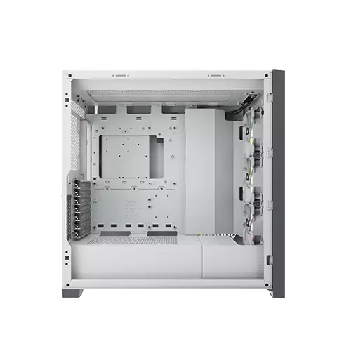 Corsair iCUE 5000X RGB Tempered Glass Mid-Tower Smart Case (White) - 4