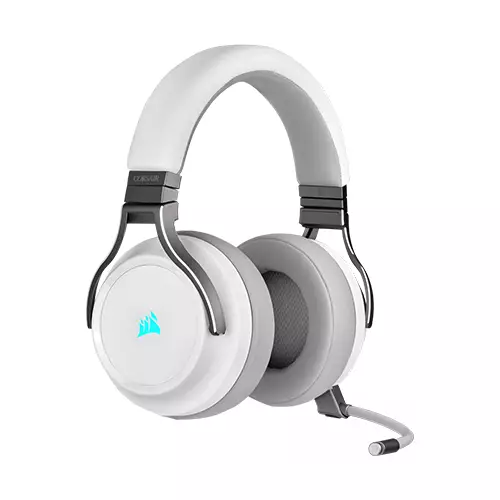 Corsair VIRTUOSO RGB WIRELESS High-Fidelity Gaming Headset (White) - 1