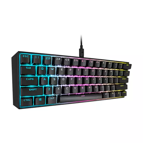 Corsair K65 RGB MINI 60% CHERRY MX SPEED Mechanical Gaming Keyboard ​(Black)-gallery-3