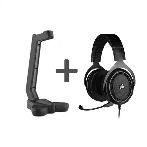 Corsair HS50 Pro Headset Fantech AC3001 Headset Stand Gaming Combo