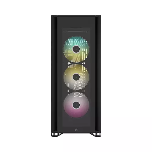 Corsair iCUE 7000X RGB Tempered Glass Full-Tower ATX Case (Black) - 1