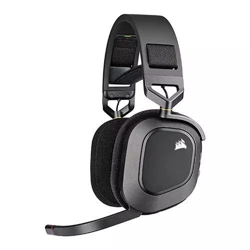 Corsair HS80 RGB WIRELESS Spatial Audio Premium Gaming Headset (Carbon)