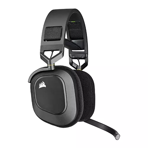 Corsair HS80 RGB WIRELESS Spatial Audio Premium Gaming Headset (Carbon) - 1