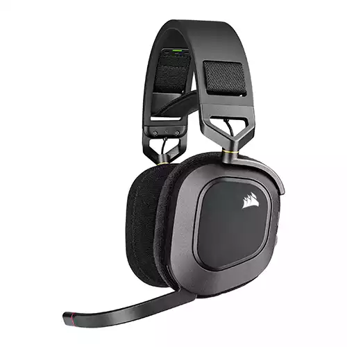 Corsair HS80 RGB WIRELESS Spatial Audio Premium Gaming Headset (Carbon)