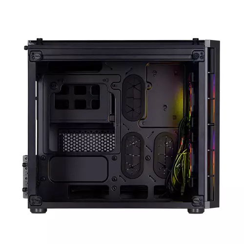 Corsair Crystal Series 280X RGB Tempered Glass Micro ATX Case (Black) - 3