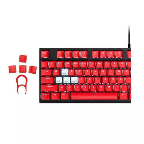 Corsair PBT Double-Shot Pro Keycap Mod Kit - ORIGIN Red-2