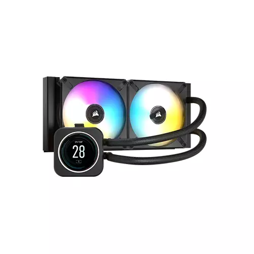 CORSAIR ICUE H100I ELITE LCD DISPLAY LIQUID CPU COOLER
